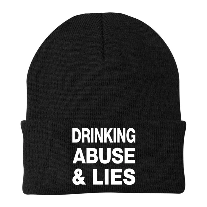 Drinking Abuse And Lies Knit Cap Winter Beanie