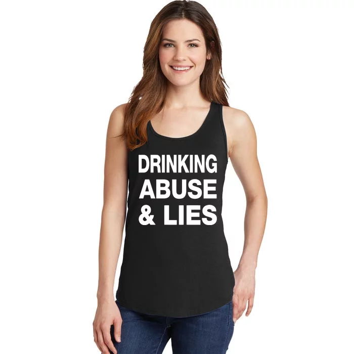 Drinking Abuse And Lies Ladies Essential Tank