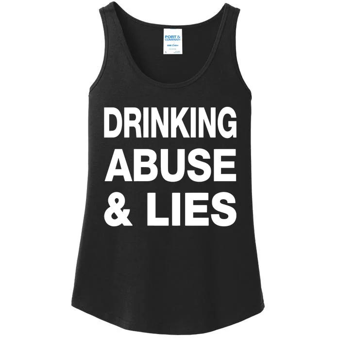 Drinking Abuse And Lies Ladies Essential Tank