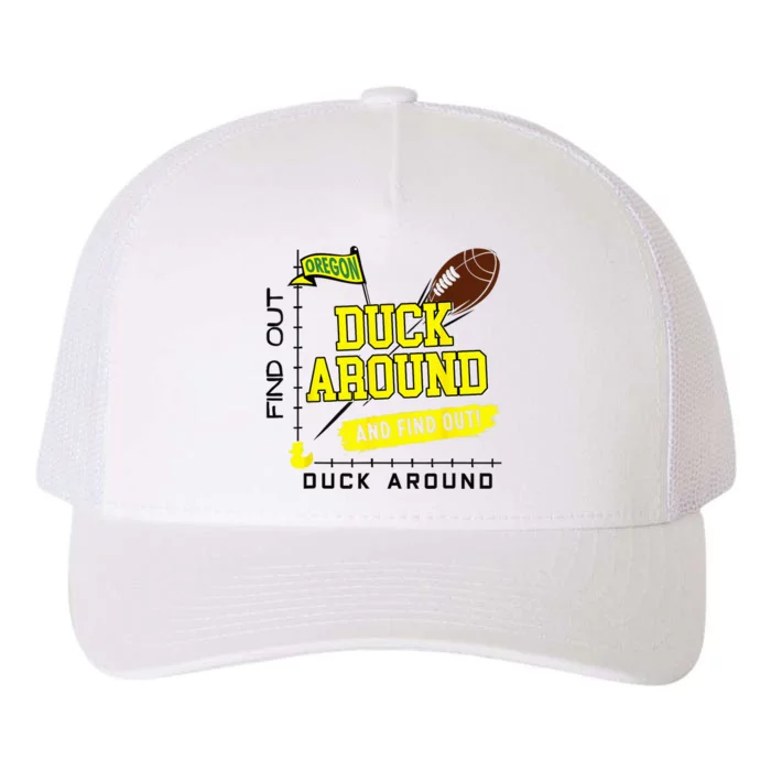 Duck Around And Find Out Football Fans Yupoong Adult 5-Panel Trucker Hat