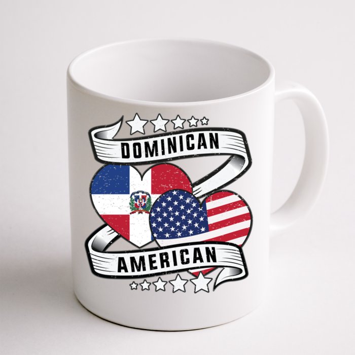 Dominican And American Meaningful Gift Half American Half Dominican Gift Front & Back Coffee Mug