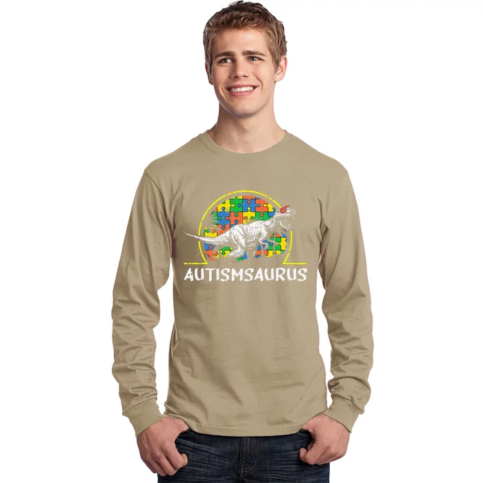 Dinosaur Autism Awareness Gifts For Cute TRex Saurus Long Sleeve Shirt