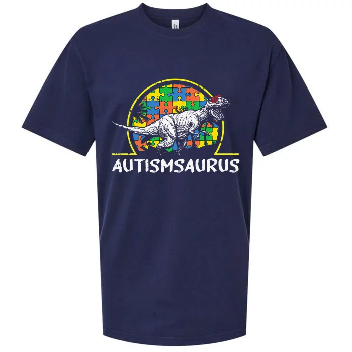 Dinosaur Autism Awareness Gifts For Cute TRex Saurus Sueded Cloud Jersey T-Shirt