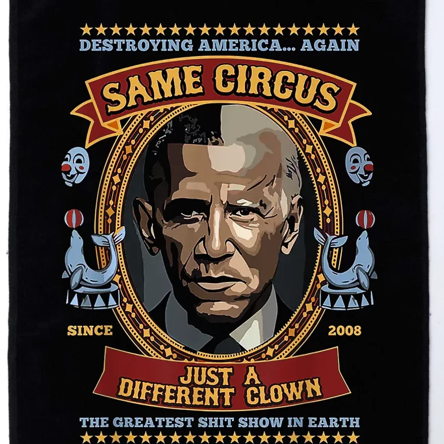 Destroying America Again Same Circus Just Different Clown Platinum Collection Golf Towel