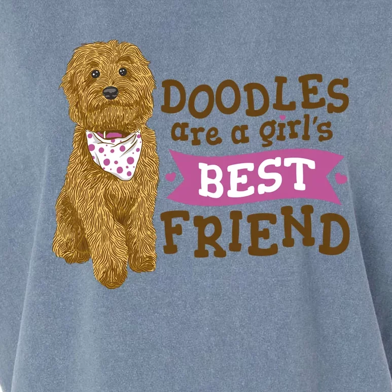 Doodles Are A Girls Best Friend Garment-Dyed Women's Muscle Tee