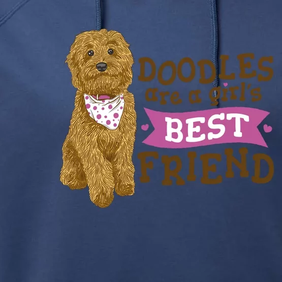 Doodles Are A Girls Best Friend Performance Fleece Hoodie