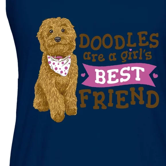 Doodles Are A Girls Best Friend Ladies Essential Flowy Tank