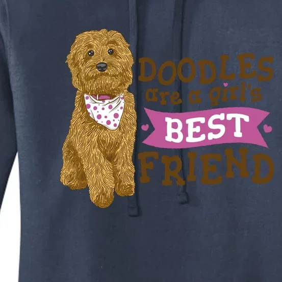 Doodles Are A Girls Best Friend Women's Pullover Hoodie