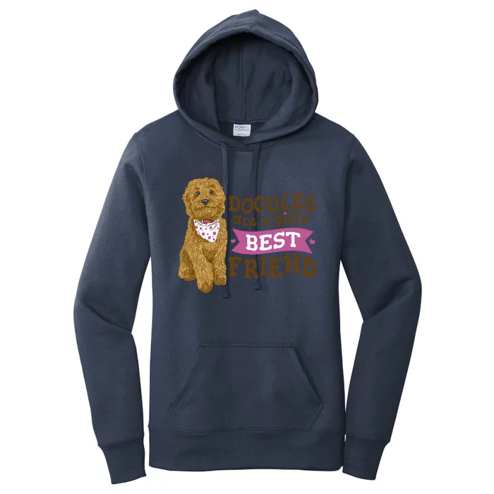 Doodles Are A Girls Best Friend Women's Pullover Hoodie