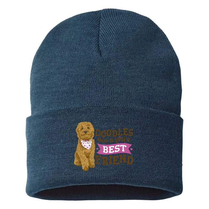 Doodles Are A Girls Best Friend Sustainable Knit Beanie