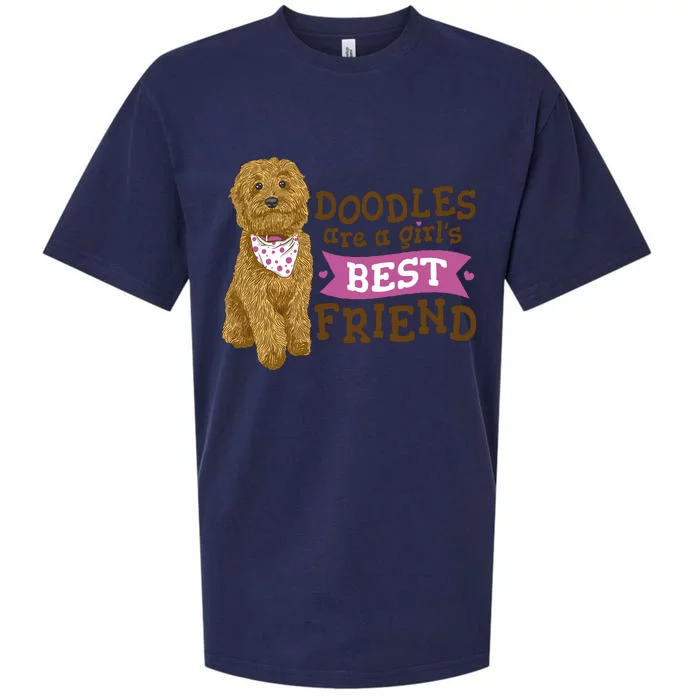 Doodles Are A Girls Best Friend Sueded Cloud Jersey T-Shirt