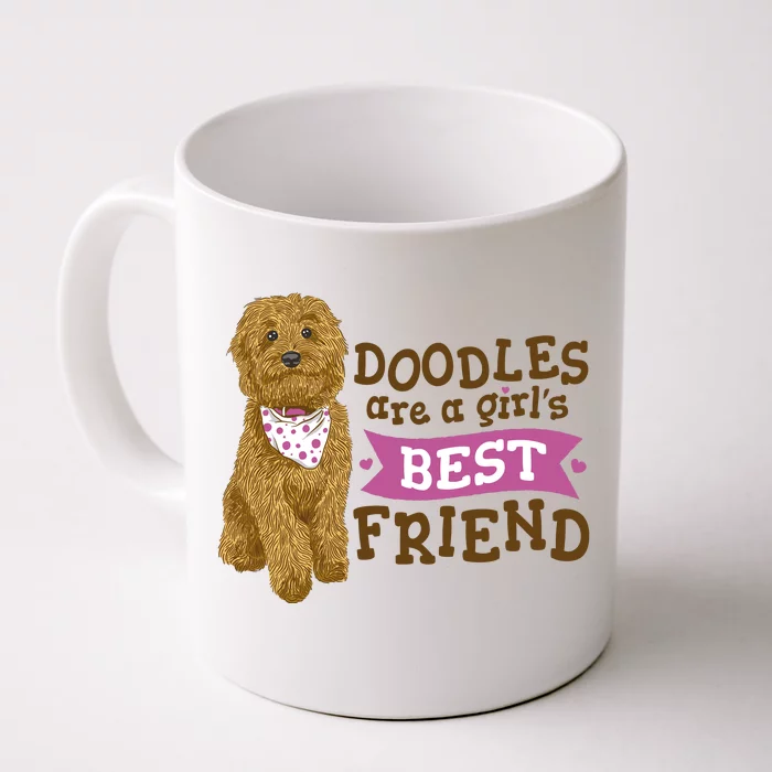 Doodles Are A Girls Best Friend Front & Back Coffee Mug