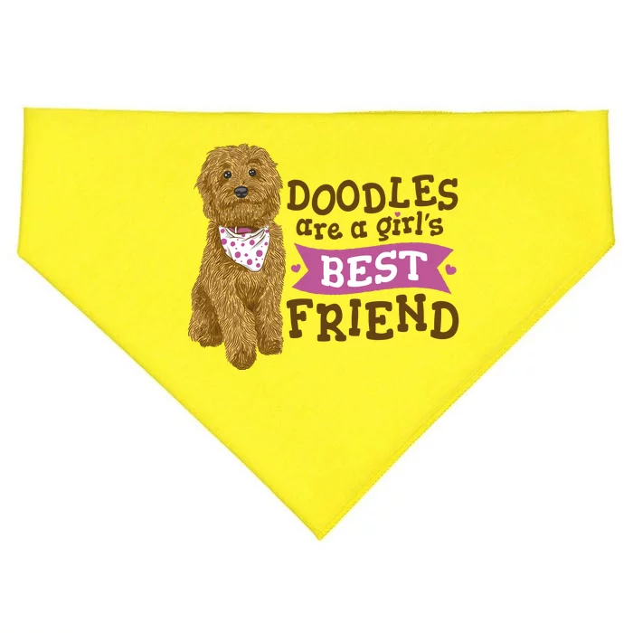 Doodles Are A Girls Best Friend USA-Made Doggie Bandana