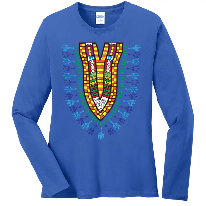 Dashiki African American Black Culture Dna Style Ideal Gift Ladies Long Sleeve Shirt