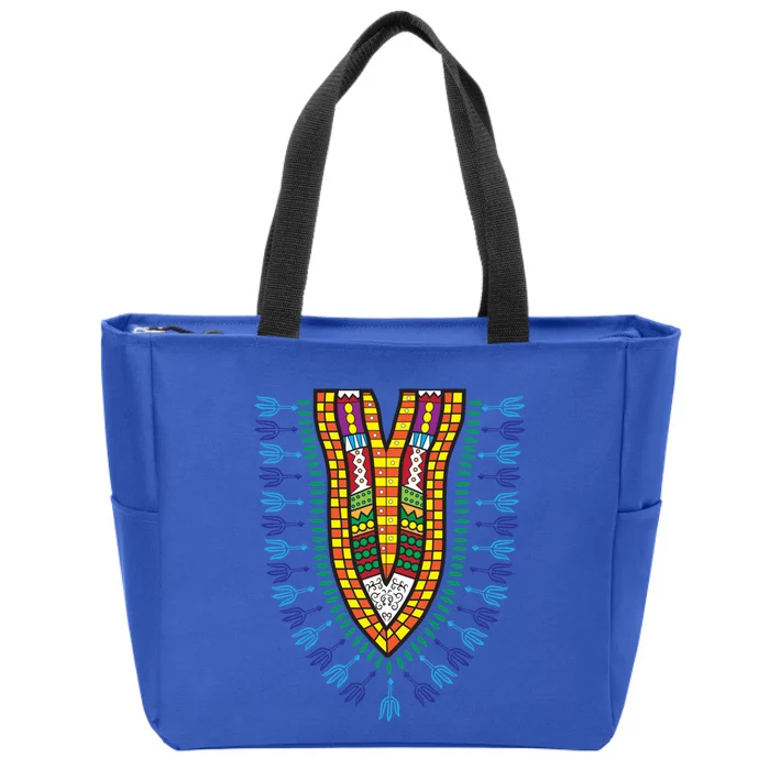 Dashiki African American Black Culture Dna Style Ideal Gift Zip Tote Bag