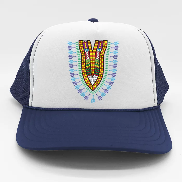 Dashiki African American Black Culture Dna Style Ideal Gift Trucker Hat