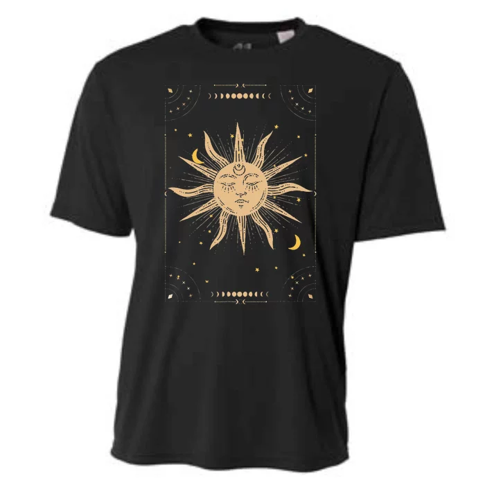 Dark Academia Aesthetic Light Academia Sun And Moon Tarot Cooling Performance Crew T-Shirt