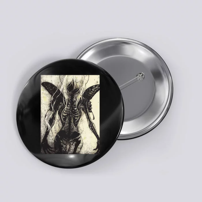 Dark Art Aesthetic Grunge Clothes Fairycore Gothic Horror Button