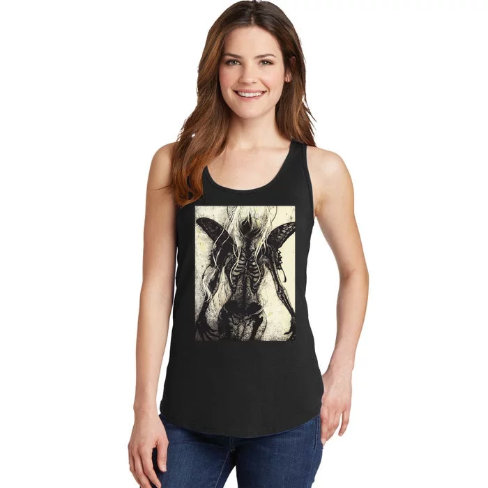 Dark Art Aesthetic Grunge Clothes Fairycore Gothic Horror Ladies Essential Tank