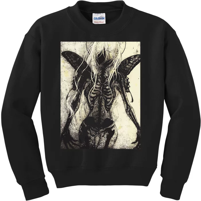 Dark Art Aesthetic Grunge Clothes Fairycore Gothic Horror Kids Sweatshirt