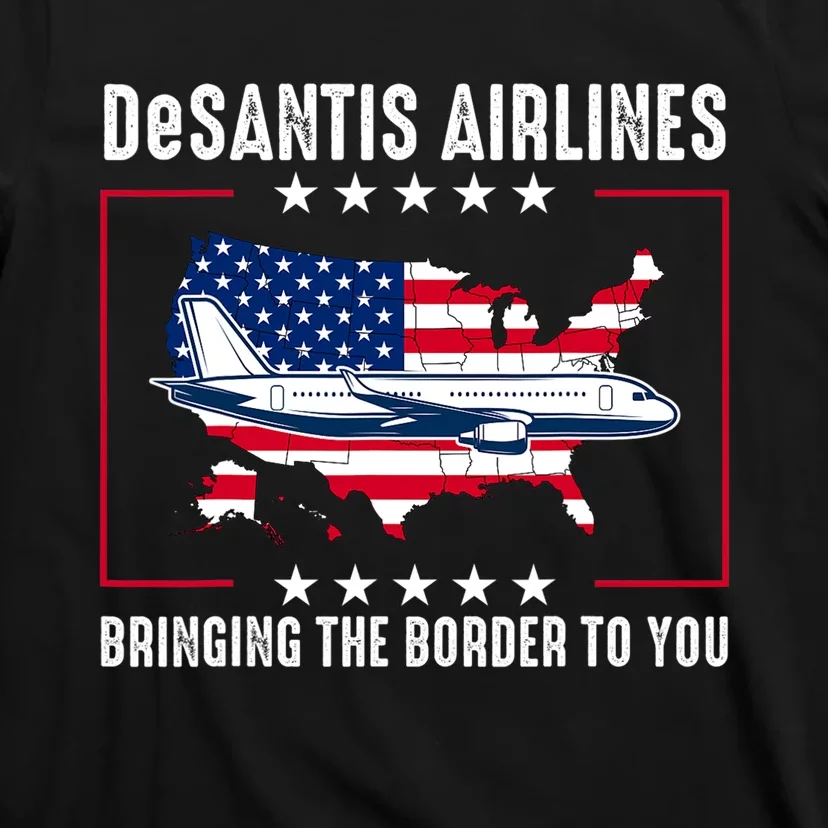 DeSantis Airlines American US Flag T-Shirt