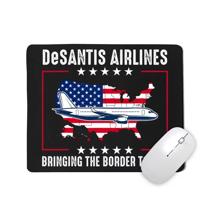 DeSantis Airlines American US Flag Mousepad