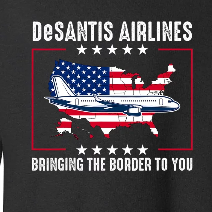 DeSantis Airlines American US Flag Toddler Sweatshirt