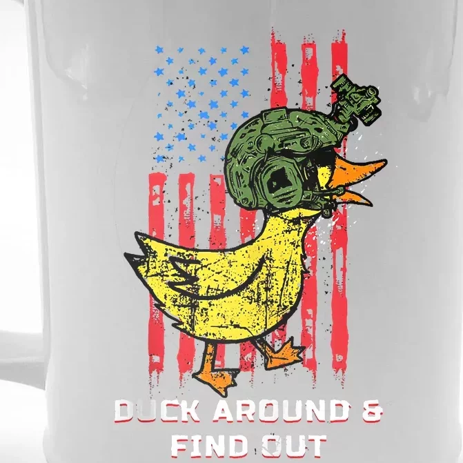 Duck Around And Find Out Front & Back Beer Stein