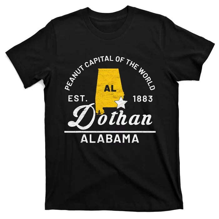 Dothan Alabama Al Vintage Peanut Capital Of The World Gift T-Shirt