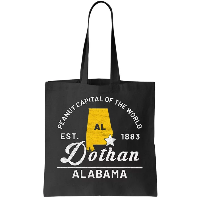 Dothan Alabama Al Vintage Peanut Capital Of The World Gift Tote Bag