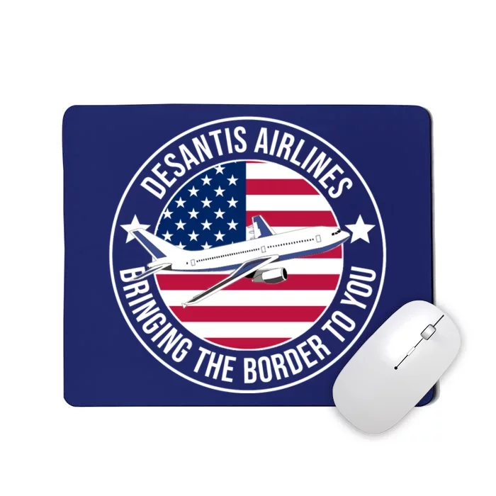 Desantis Airlines American Flag Political Mousepad