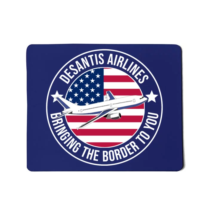 Desantis Airlines American Flag Political Mousepad