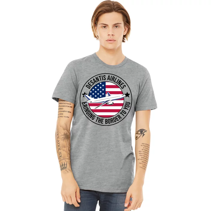 Desantis Airlines American Flag Political Premium T-Shirt