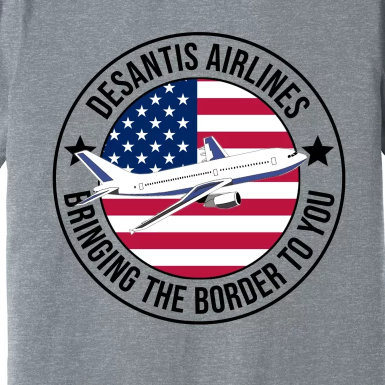 Desantis Airlines American Flag Political Premium T-Shirt