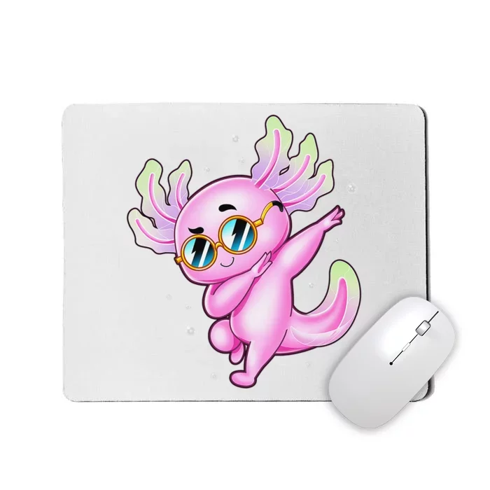 Dabbing Axolotl Ambystoma Mexicanum Mexican Walking Fish Mousepad