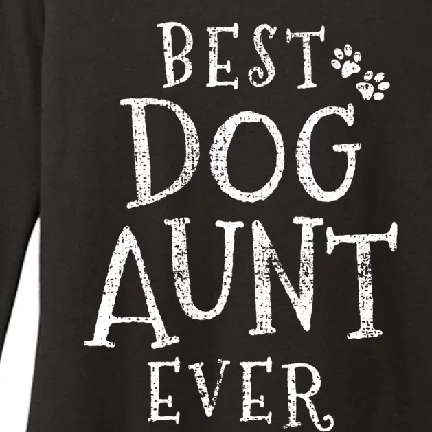 Dog Aunt Auntie Gift Womens CVC Long Sleeve Shirt