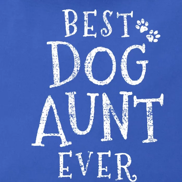 Dog Aunt Auntie Gift Zip Tote Bag