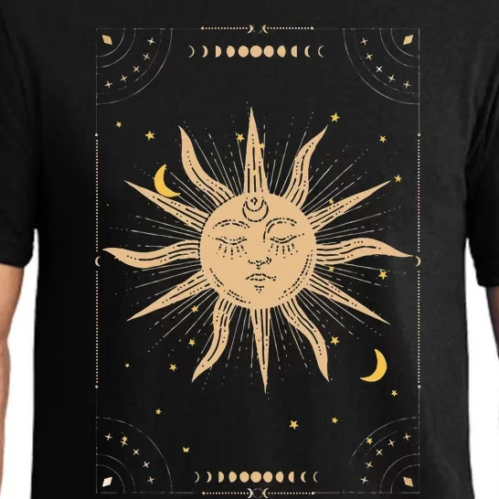 Dark Academia Aesthetic Light Academia Sun And Moon Tarot Pajama Set