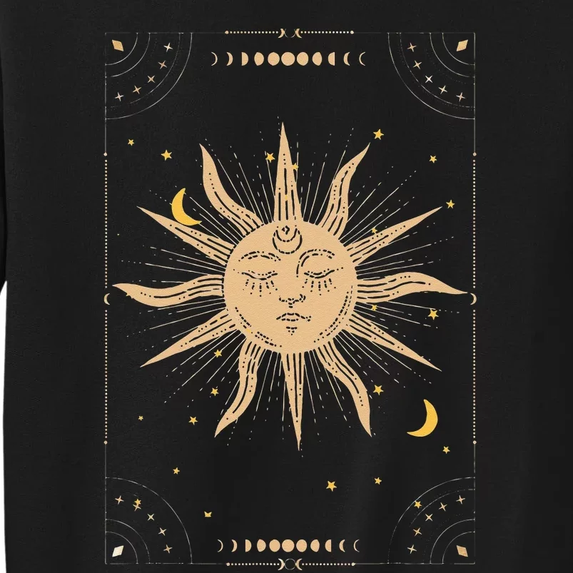 Dark Academia Aesthetic Light Academia Sun And Moon Tarot Tall Sweatshirt