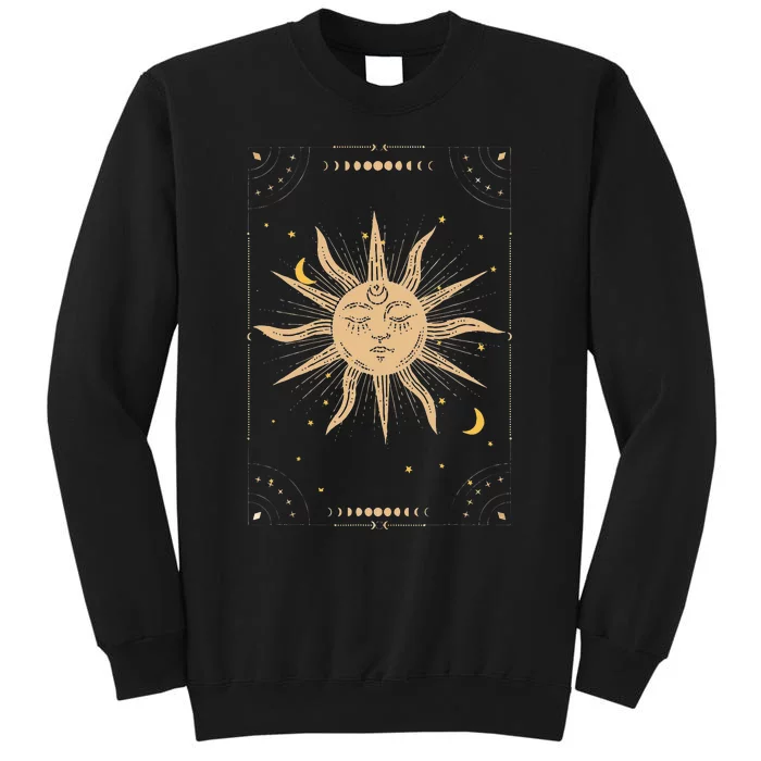 Dark Academia Aesthetic Light Academia Sun And Moon Tarot Tall Sweatshirt