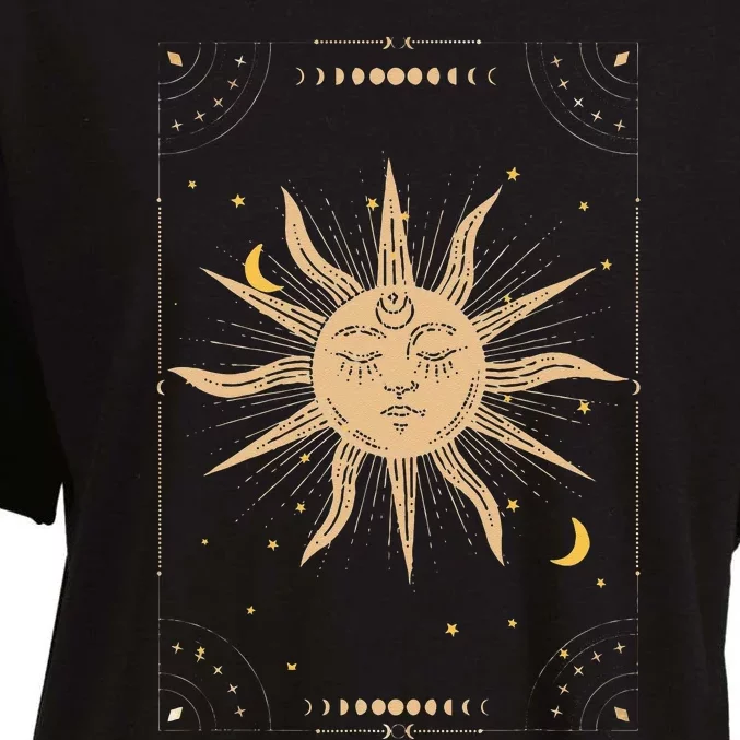 Dark Academia Aesthetic Light Academia Sun And Moon Tarot Women's Boxy T-Shirt