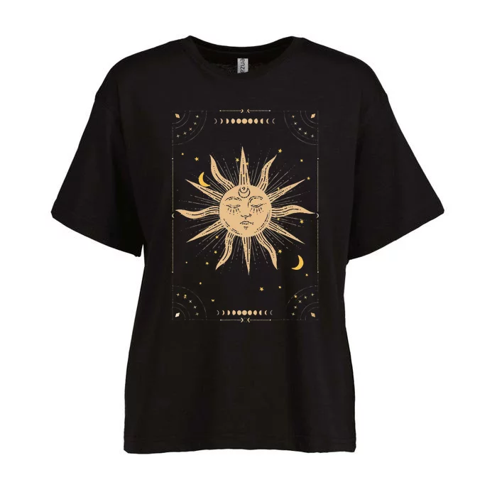 Dark Academia Aesthetic Light Academia Sun And Moon Tarot Women's Boxy T-Shirt
