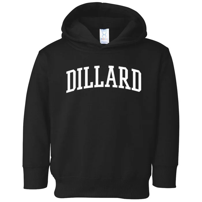 Dillard Athletic Arch College University = Alumni Toddler Hoodie