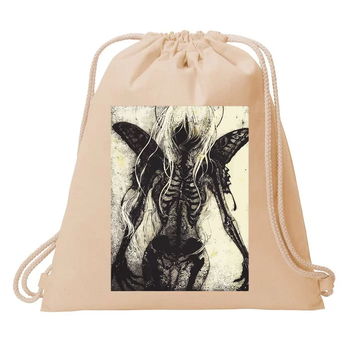 Dark Art Aesthetic Grunge Clothes Fairycore Gothic Horror Drawstring Bag