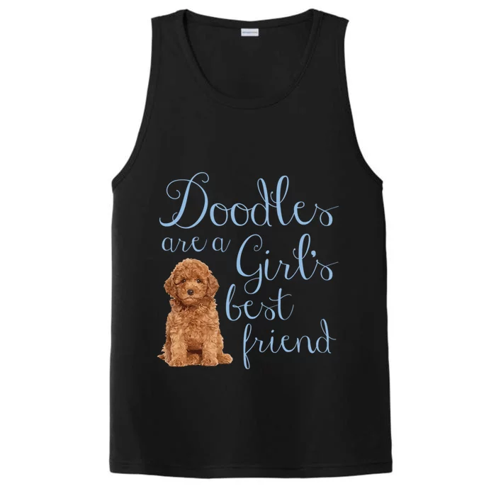 Doodles Are A S Best Friend Golden Labradoodle Dog Mom Gift Performance Tank