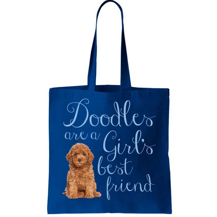 Doodles Are A S Best Friend Golden Labradoodle Dog Mom Gift Tote Bag