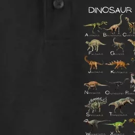 Dinosaur Alphabet Abc Dino Paleontology Educational Dry Zone Grid Performance Polo