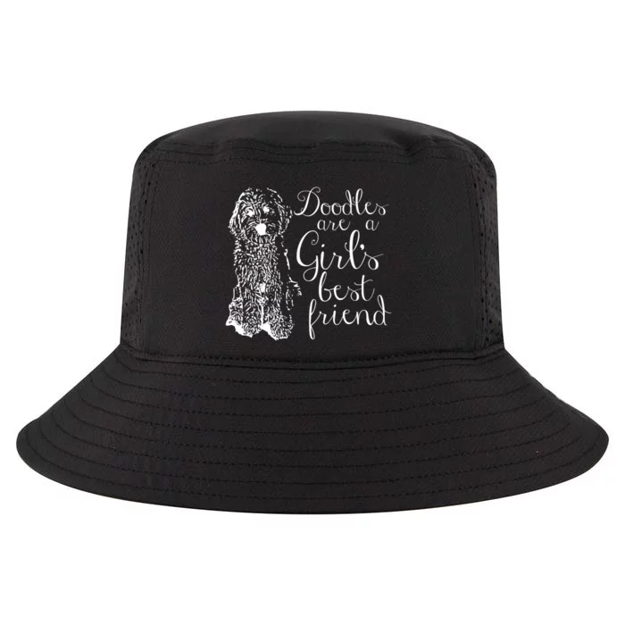 Doodles Are A Girl's Best Friend Golden Labradoodle Tshirt Cool Comfort Performance Bucket Hat