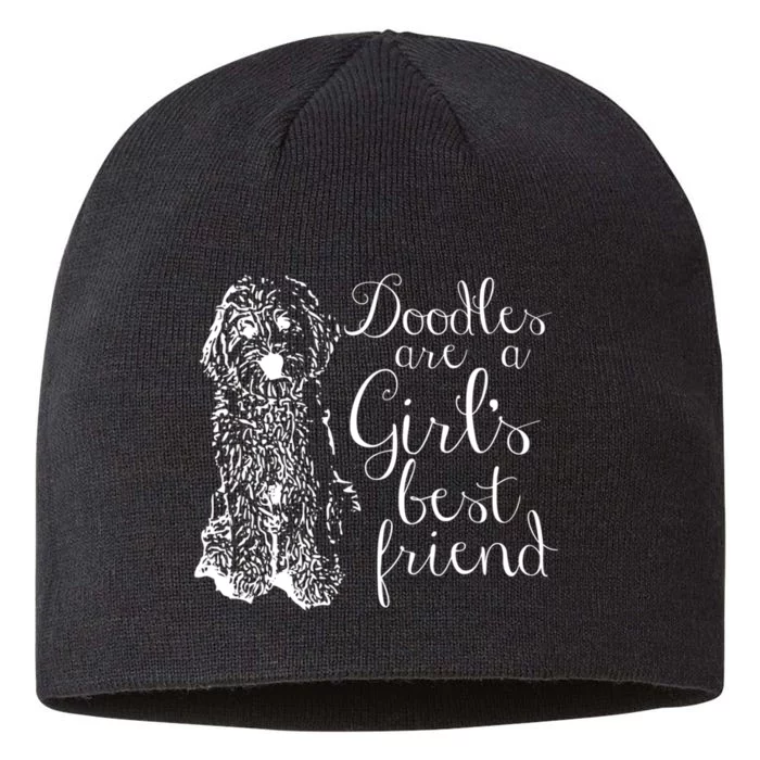 Doodles Are A Girl's Best Friend Golden Labradoodle Tshirt 8 1/2in Sustainable Knit Beanie