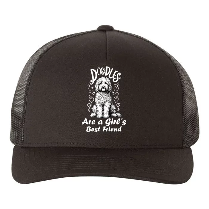 Doodles Are A Best Friend Golden Labradoodle Doodle Yupoong Adult 5-Panel Trucker Hat